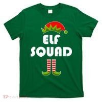 Elf Squad Funny Christmas Elves T-Shirt thumb 0