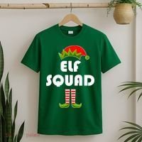 Elf Squad Funny Christmas Elves T-Shirt thumb 2