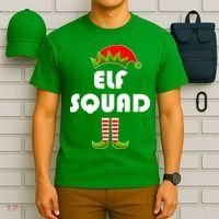 Elf Squad Funny Christmas Elves T-Shirt thumb 6