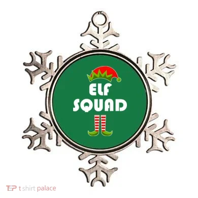 Elf Squad Funny Christmas Elves Ornament