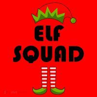 Elf Squad Funny Christmas Elves Santa Hat thumb 1
