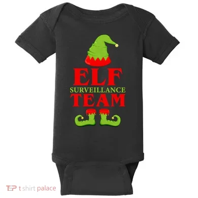 Elf Surveillance Team Baby Bodysuit