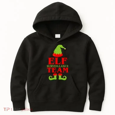 Elf Surveillance Team Kids Hoodie