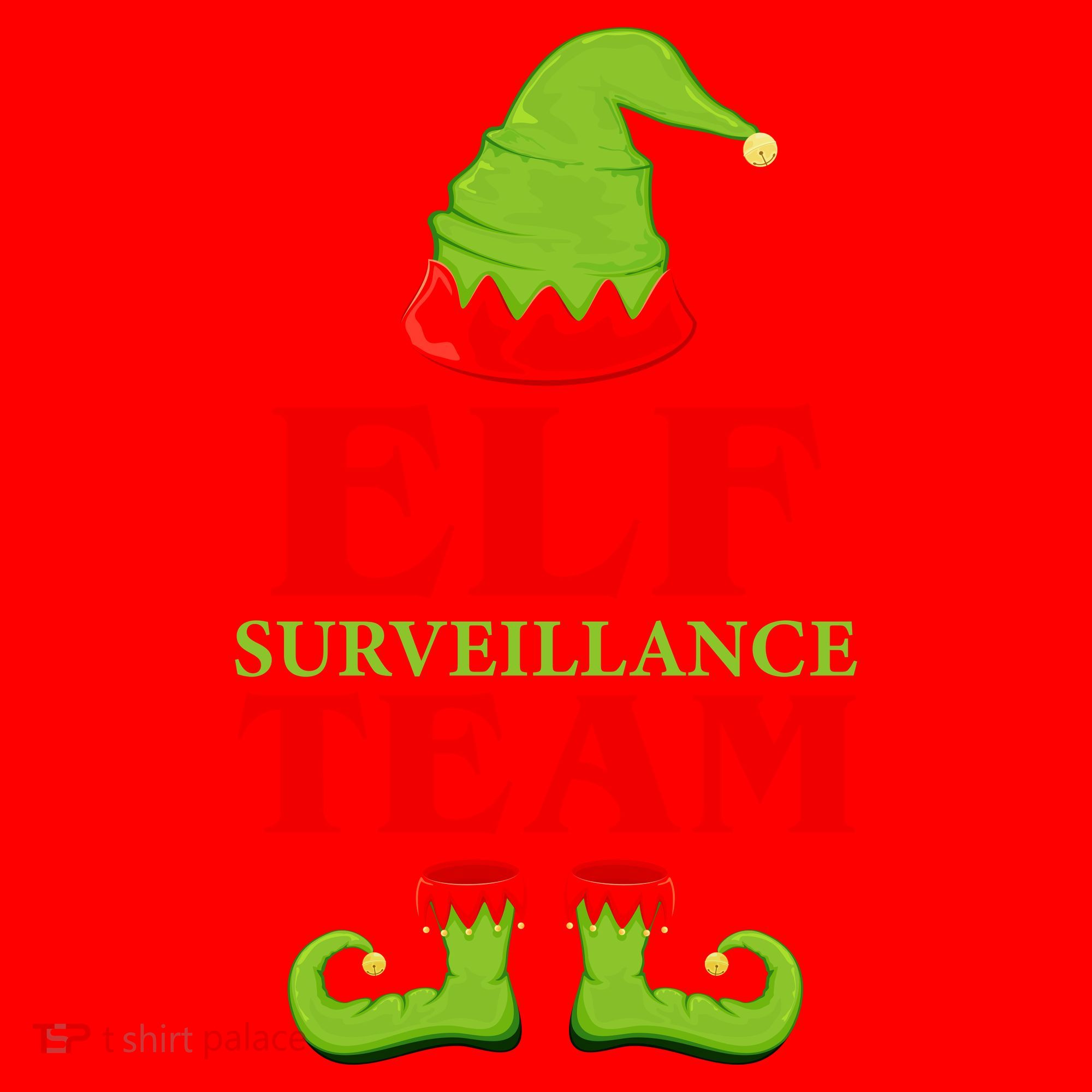 Elf Surveillance Team Santa Hat