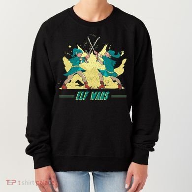 Elf Wars Funny Christmas Women's Sweatshirt