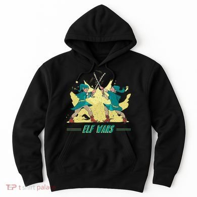 Elf Wars Funny Christmas Hoodie