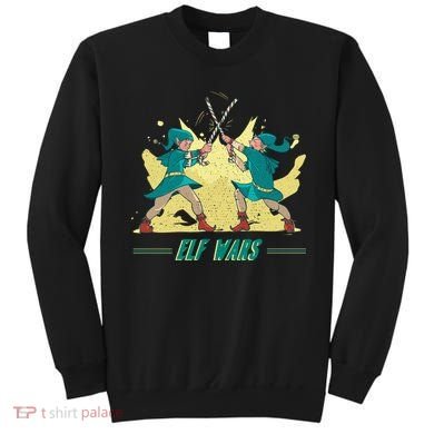 Elf Wars Funny Christmas Sweatshirt