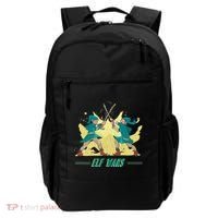 Elf Wars Funny Christmas Backpack thumb 0