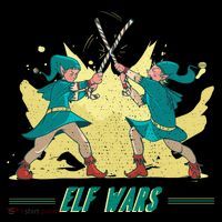 Elf Wars Funny Christmas Bucket Hat thumb 4