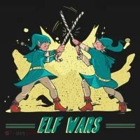 Elf Wars Funny Christmas Bucket Hat thumb 4