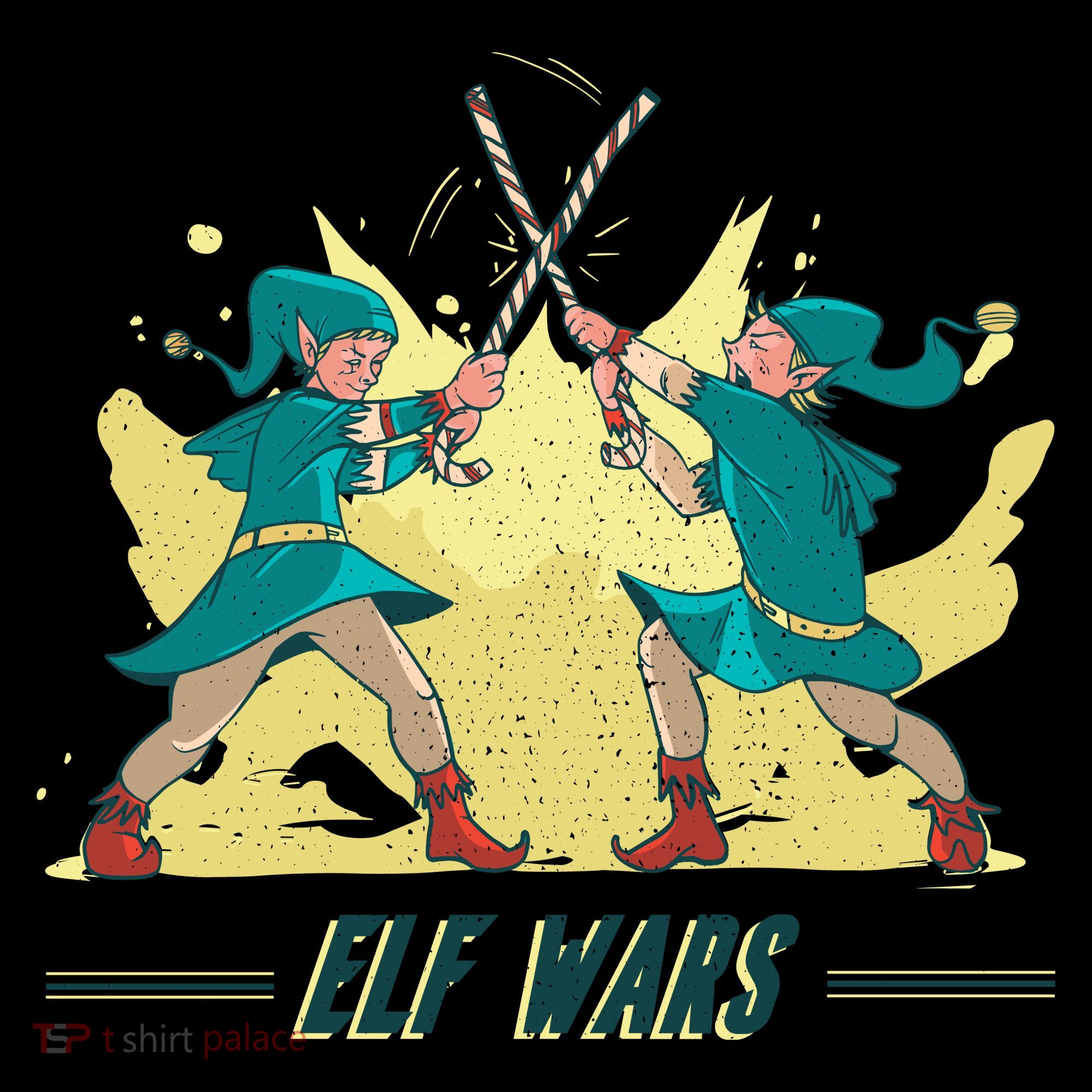 Elf Wars Funny Christmas Coffee Mug