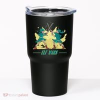 Elf Wars Funny Christmas Tumbler thumb 0