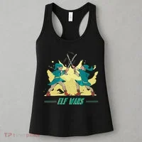 Elf Wars Funny Christmas Women's Tank Top thumb 3