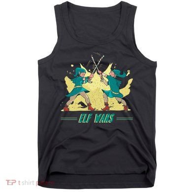 Elf Wars Funny Christmas Tank Top