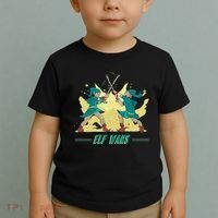 Elf Wars Funny Christmas Toddler T-Shirt thumb 2