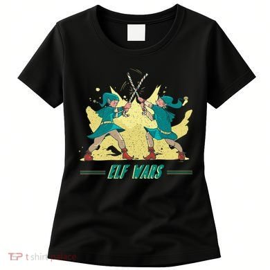 Elf Wars Funny Christmas Women's T-Shirt