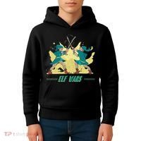 Elf Wars Funny Christmas Kids Hoodie thumb 4