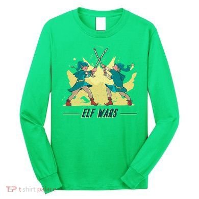 Elf Wars Funny Christmas Long Sleeve Shirt