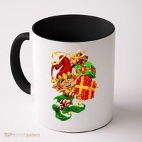 Elf With Stack Of Gifts Coffee Mug thumb 0