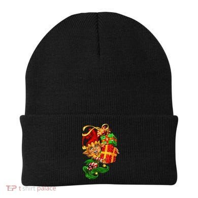 Elf With Stack Of Gifts Beanie