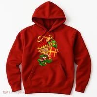 Elf With Stack Of Gifts Hoodie thumb 0