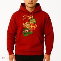 Elf With Stack Of Gifts Hoodie thumb 2