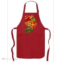 Elf With Stack Of Gifts Apron thumb 0
