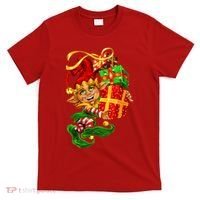 Elf With Stack Of Gifts T-Shirt thumb 0