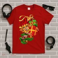 Elf With Stack Of Gifts T-Shirt thumb 5