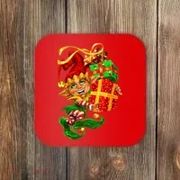 Elf With Stack Of Gifts Coaster thumb 0