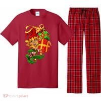 Elf With Stack Of Gifts Pajama Set thumb 0