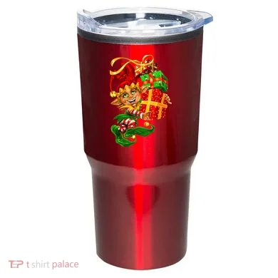 Elf With Stack Of Gifts Tumbler