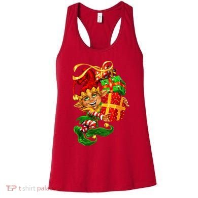 Elf With Stack Of Gifts Women's Tank Top
