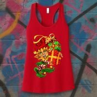 Elf With Stack Of Gifts Women's Tank Top thumb 3