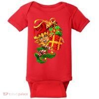 Elf With Stack Of Gifts Baby Bodysuit thumb 0