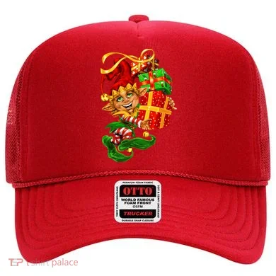 Elf With Stack Of Gifts Hat