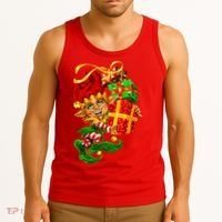Elf With Stack Of Gifts Tank Top thumb 3