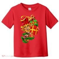 Elf With Stack Of Gifts Toddler T-Shirt thumb 0