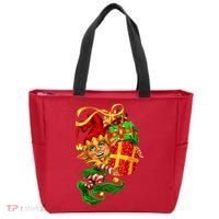 Elf With Stack Of Gifts Tote Bag thumb 0
