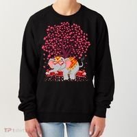 Elephant Lover Heart Tree Indian Elephant Valentine's Day Gift Women's Sweatshirt thumb 0