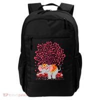Elephant Lover Heart Tree Indian Elephant Valentine's Day Gift Backpack thumb 0
