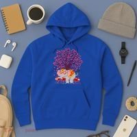 Elephant Lover Heart Tree Indian Elephant Valentine's Day Gift Hoodie thumb 3
