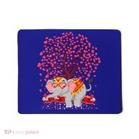 Elephant Lover Heart Tree Indian Elephant Valentine's Day Gift Mousepad thumb 0