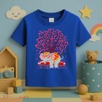 Elephant Lover Heart Tree Indian Elephant Valentine's Day Gift Toddler T-Shirt thumb 3