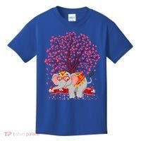 Elephant Lover Heart Tree Indian Elephant Valentine's Day Gift Kids T-Shirt thumb 0