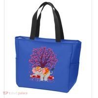 Elephant Lover Heart Tree Indian Elephant Valentine's Day Gift Tote Bag thumb 3