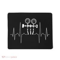 EKG Line Heartbeat HVAC Technician HVAC Tech Mousepad thumb 0