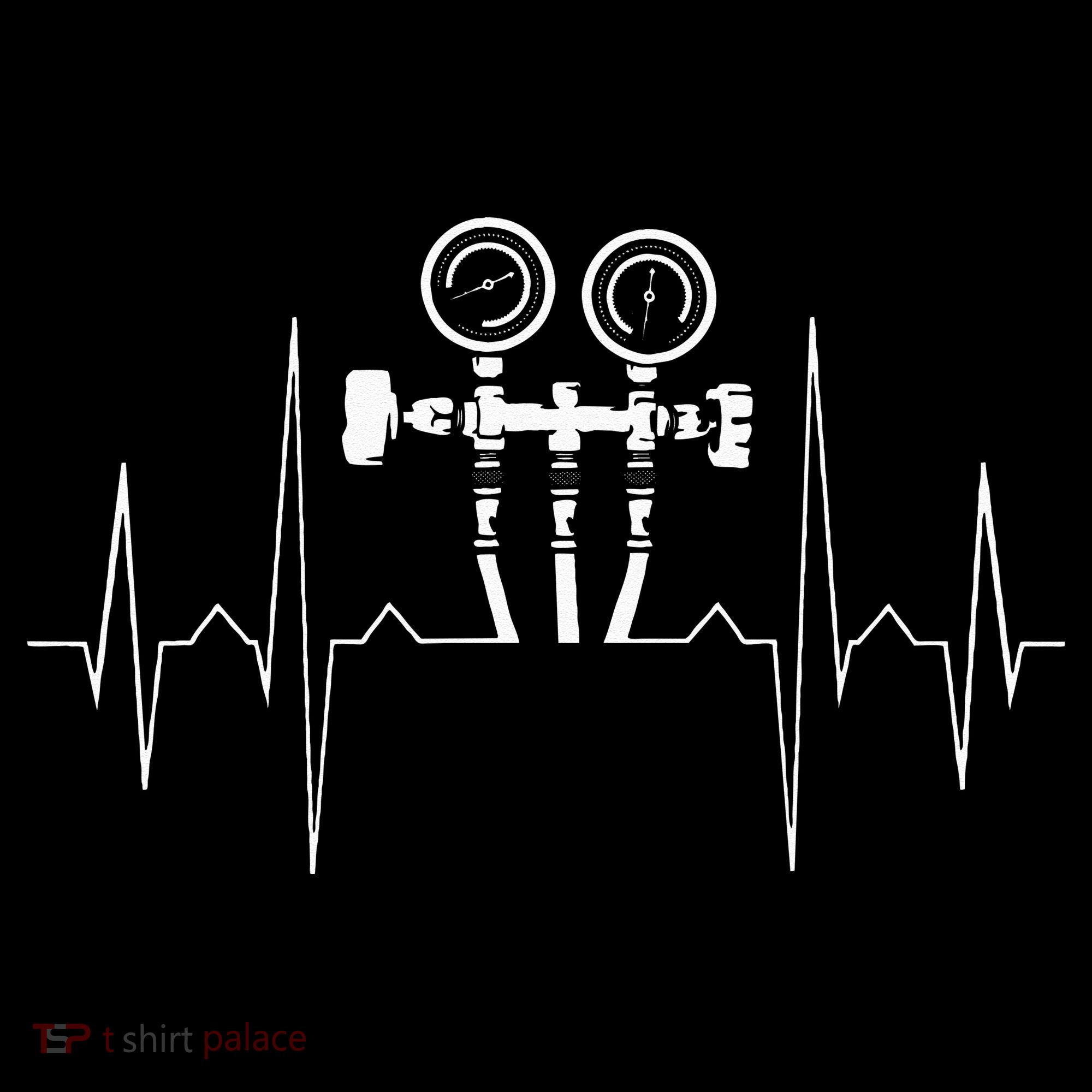 EKG Line Heartbeat HVAC Technician HVAC Tech Mousepad