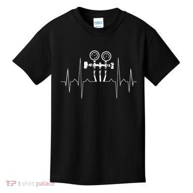 EKG Line Heartbeat HVAC Technician HVAC Tech Kids T-Shirt