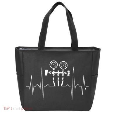 EKG Line Heartbeat HVAC Technician HVAC Tech Tote Bag